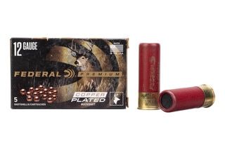 Federal Ammunition Premium Max Buck Shot 12 Gauge comes in a box of 5